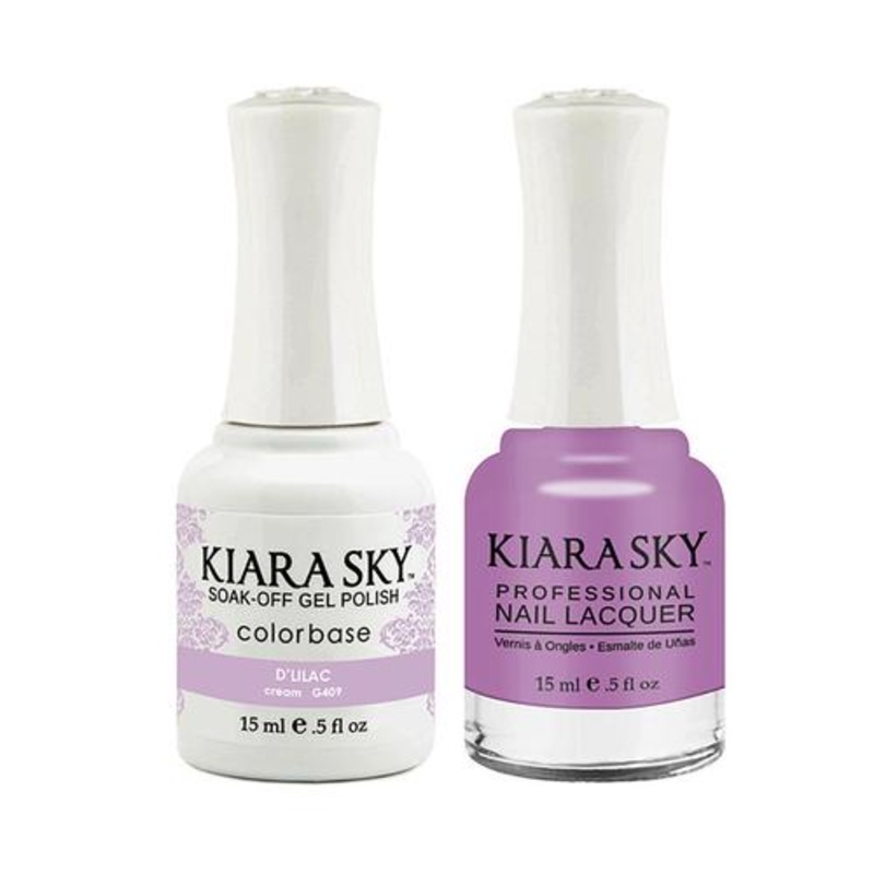 Kiara Sky Classic Gel & Polish Duo – #409 D’Lilac